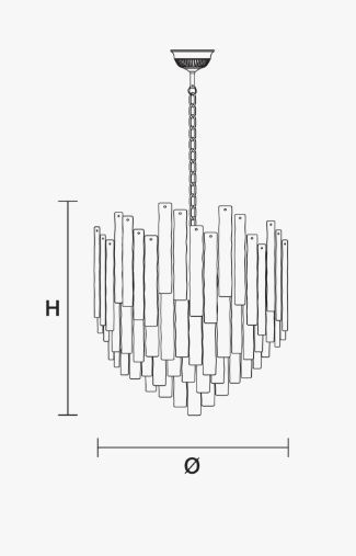 Классический светильник Masiero Glass VE 1145 S6, S14, S20