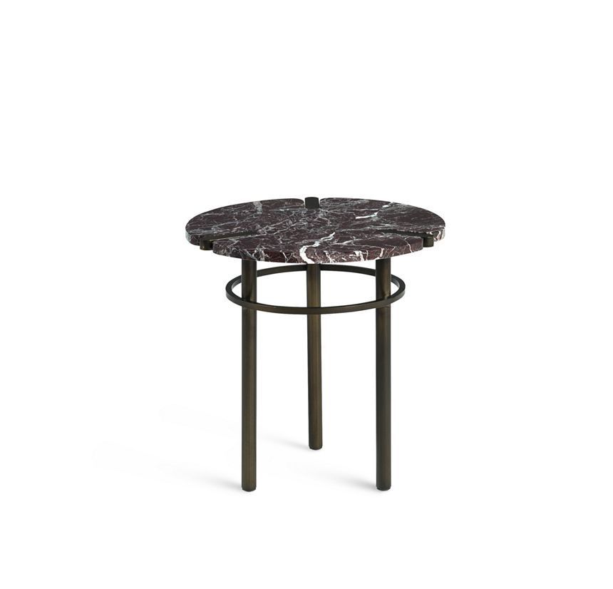 Мраморный придиванный столик Roche Bobois Paseo Pedestal Table