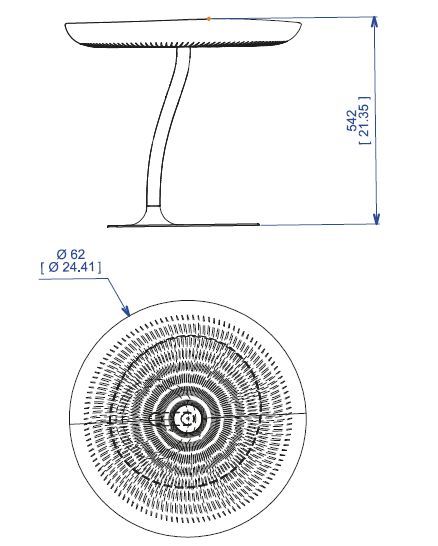 Бионический столик-гриб Roche Bobois Mucidule Occasional Table