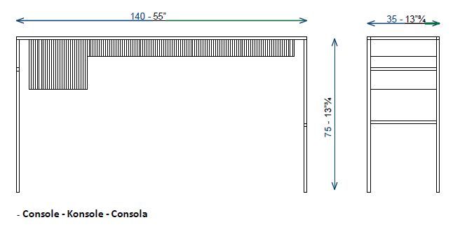 Консоль с ритмичным дизайном Roche Bobois Agrafe Console