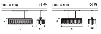 Стильный светильник Masiero Crek S10, S14