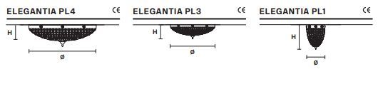 Модный светильник Masiero Elegantia PL1, PL3, PL4