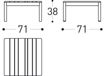 Журнальный столик Varaschin Barcode 2185, 2186