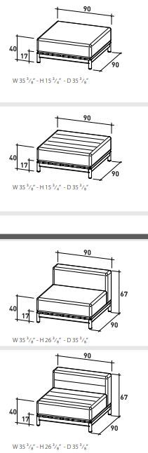 Модульный диван Varaschin Barcode Modular Sofa
