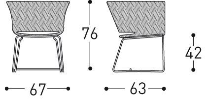 Дизайнерское кресло Varaschin Kente 2898, 2899