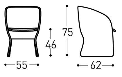 Дизайнерское кресло Varaschin Maat 2370, 2371