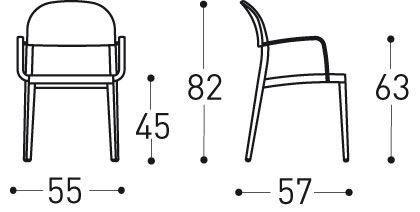 Стильный стул Varaschin Saia 2172