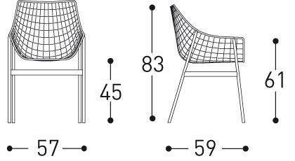 Стильное кресло Varaschin Summer Set 2423, 2423S, 2423H, 2423C, 2423L