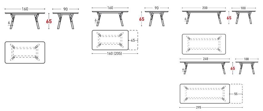 Дизайнерский стол Varaschin Link Low 2220L, 22201L, 2221L, 22211L, 22212L, 2221EL, 2222L