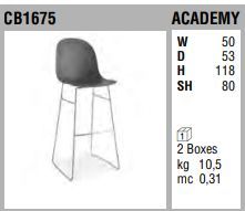 Барный стул Connubia Academy CB1675