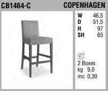 Кухонный стул Connubia Copenhagen CB1464-C