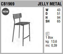 Барный стул Connubia Jelly Metal CB1969