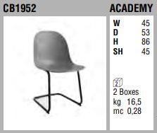 Стильный стул Connubia Academy CB1952