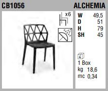 Модный стул Connubia Alchemia CB1056
