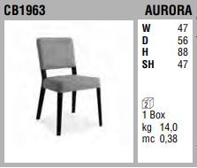 Мягкий стул Connubia Aurora CB1963