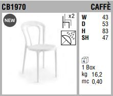 Садовый стул Connubia Caffe CB1970