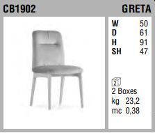 Деревянный стул Connubia Greta CB1902