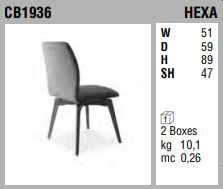 Деревянный стул Connubia Hexa CB1936