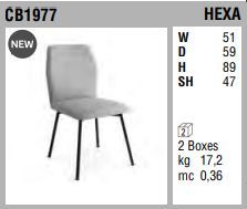 Обеденный стул Connubia Hexa CB1977, V