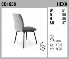Вращающийся стул Connubia Hexa CB1938