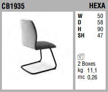 Современный стул Concreta Hexa CB/1935, V