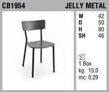 Модный стул Connubia Jelly Metal CB1954