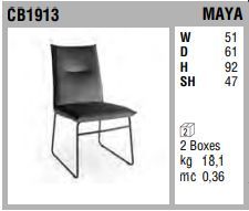 Стильный стул Connubia Maya CB1913, V