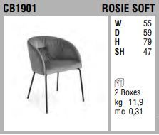 Обеденный стул Connubia Rosie Soft CB1901