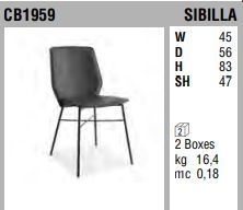 Обеденный стул Connubia Sibilla CB1959