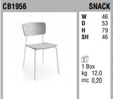 Кухонный стул Connubia Snack CB1956