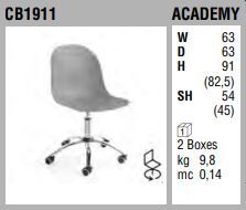 Офисный стул Connubia Academy CB1911, 3D