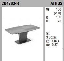 Стол-трансформер Connubia Athos CB4783-R