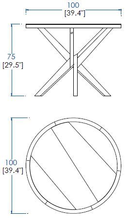 Дубовый обеденный стол Roche Bobois Jane Dining Table