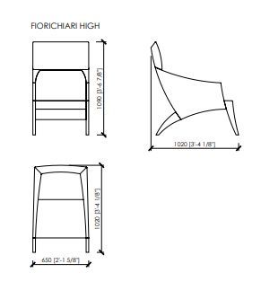 Винтажное кресло Meroni & Calzani Fiorichiari High