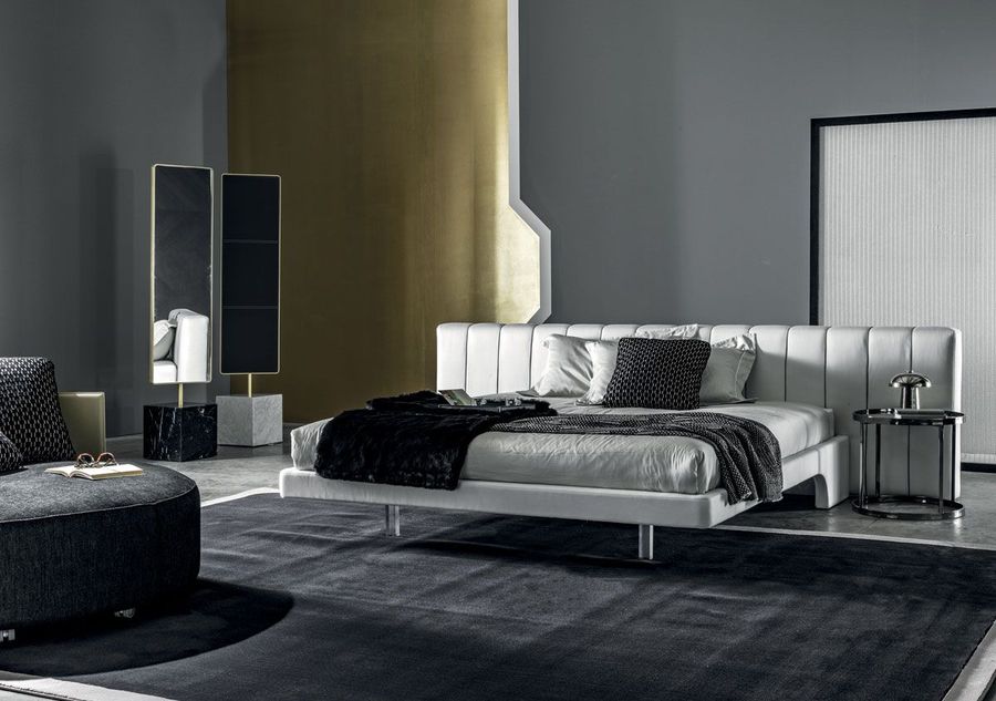 Кровать с высоким изголовьем Meroni & Calzani Amalf