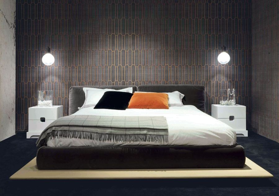 Мягкая кровать Meroni & Calzani Borgogna Bed