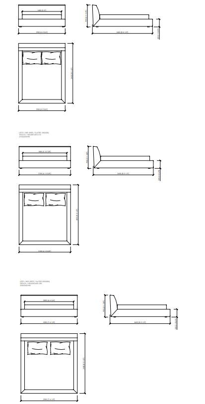 Модная кровать Meroni & Calzani Campomarzio Bed