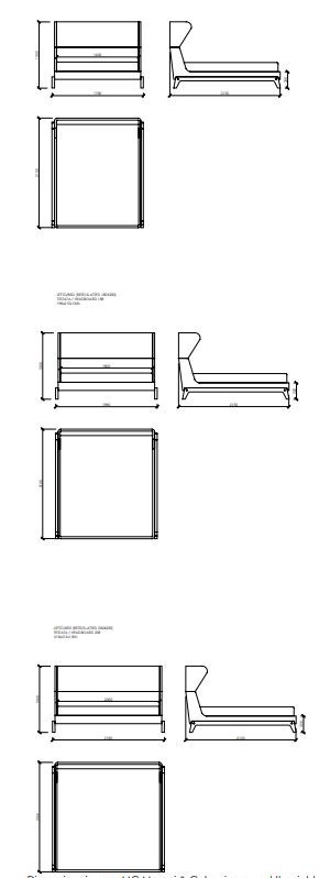 Стильная кровать Meroni & Calzani Piazzaduomo bergère