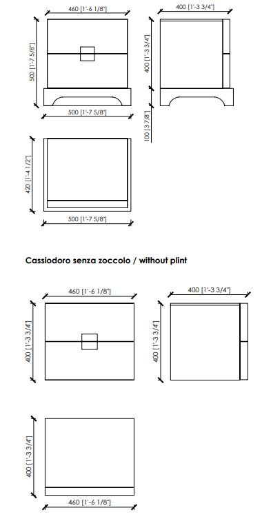 Прикроватная тумбочка Meroni & Calzani Campidoglio