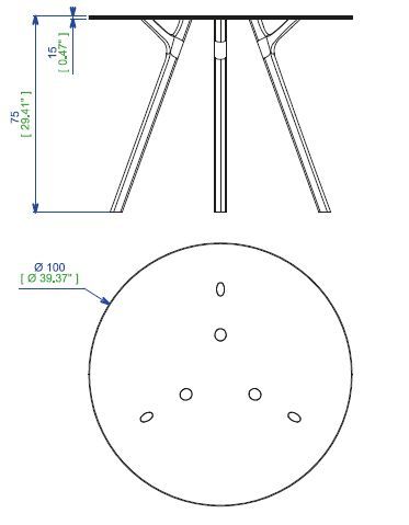 Обеденный столик на ветвях Roche Bobois Plexiwood Dining Table