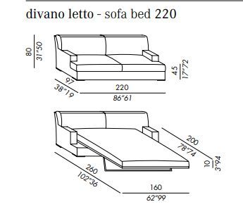 Диван-кровать Meridiani James Sofa Bed