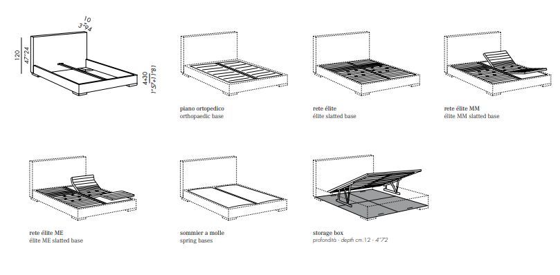 Стильная кровать Meridiani Stone Plus