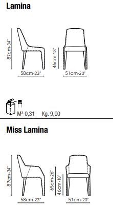 Дизайнерский стул Bonaldo Lamina