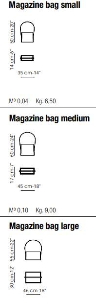 Корзина для журналов Bonaldo Magazine Bag
