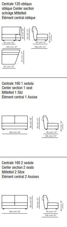 Стильный диван Bonaldo Cortina