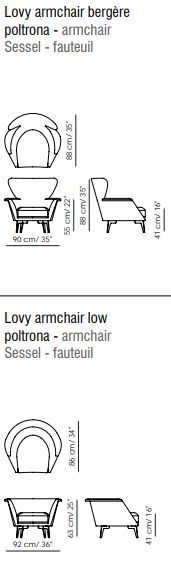 Дизайнерское кресло Bonaldo Lovy Armchair