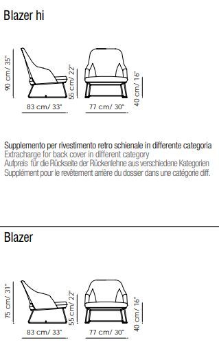 Элегантное кресло Bonaldo Blazer