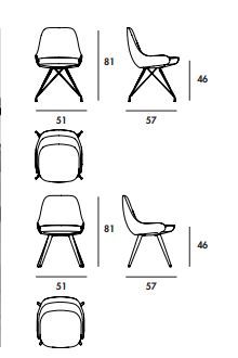 Обеденный стул SovetItalia Cadira S