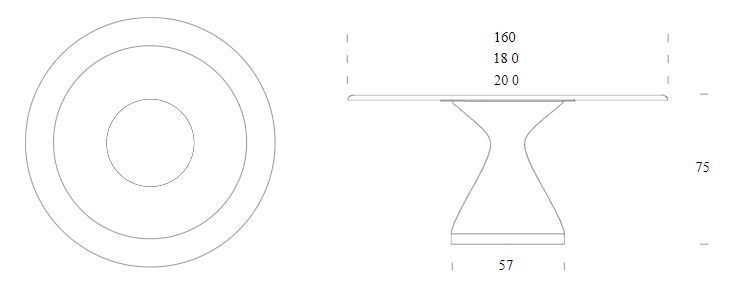 Керамический стол Tonin Casa Dolly 8095FS_ceramic