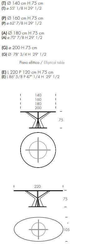 Стеклянный стол Tonin Casa Tree 8111FS_glass